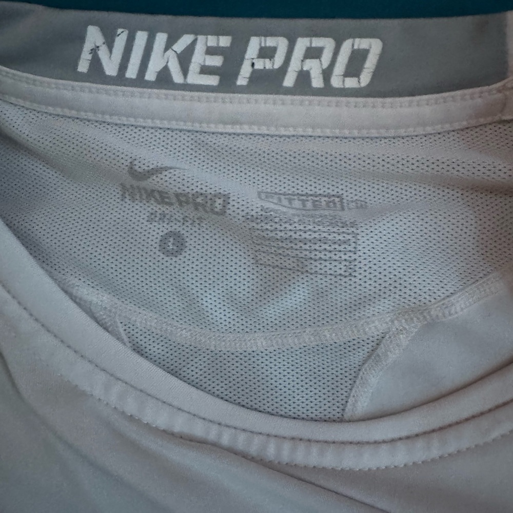 Nike Pro Light Gray Performance Shirt